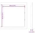 vidaXL Prístupové dosky 2 ks Biela 20 x 20 cm ABS plast