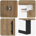vidaXL Highboard 2 ks Remeselný dub 69,5 x 34 x 180 cm