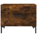 vidaXL Konferenčné stolíky 2 ks dymový dub 50x50x40cm kompozitné drevo