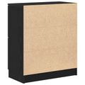 vidaXL Servírovacia skriňa Čierny dub 60 x 30 x 70 cm Kompozitné drevo