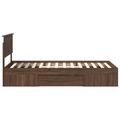 vidaXL Rám postele Hnedý dub 80 x 200 cm Kompozitné drevo