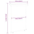 vidaXL Bočná markíza na balkón 125x250 cm, sivá