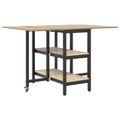 vidaXL Jedálenský stôl 122 x 80 x 76,5 cm Kompozitné drevo Dub sonoma