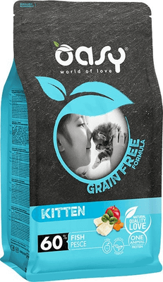 OADGCKPE0750 Oasy Grain free Kitten FISH 7,5kg