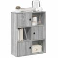 vidaXL Knižnica sivý dub sonoma 60x24x76,5 cm kompozitné drevo