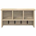 vidaXL Vešiak na stenu Nástenná montáž Sonoma dub 50 x 16 x 26 cm