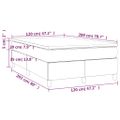 vidaXL Boxspring posteľ s matracom zelená 120x200 cm látka