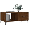 vidaXL Konferenčný stolík hnedý dub 90x50x40 cm kompozitné drevo