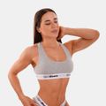 Podprsenka Bralette Grey - GymBeam, veľkosť M, veľkosť oblečenia M, 95 % cotton, 5 % elastane