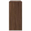 vidaXL Komoda so zásuvkami a dvierkami, hnedý dub 70,5x34x74,5 cm