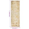 vidaXL Vonkajší koberec hladké tkanie 80x250 cm žltý