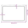 vidaXL Stolová doska svetlohnedá 80x50x(2-4)cm ošetrený masív hrany