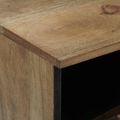 vidaXL TV skrinka Hnedá 100 x 33,5 x 46 cm Masívne mango drevo