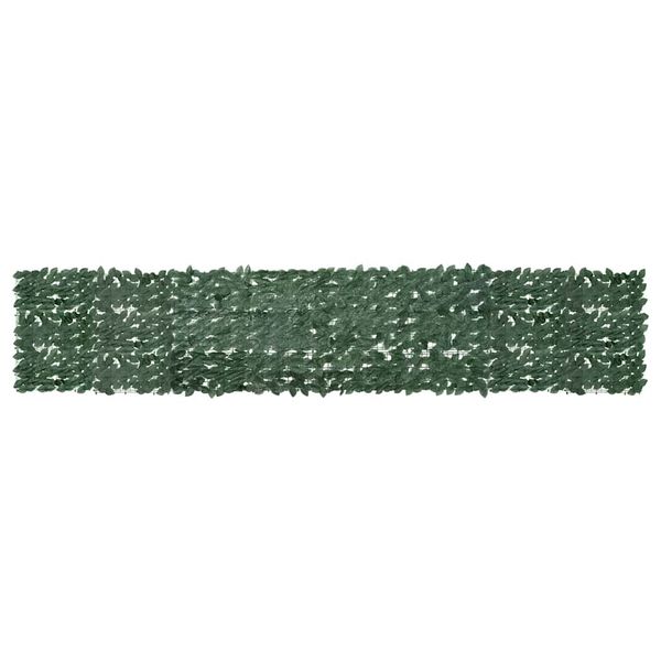 vidaXL Balkónová markíza s tmavozelenými listami 400x75 cm