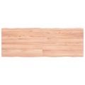 vidaXL Stolová doska svetlohnedá 140x50x(2-4)cm ošetrený masív hrany