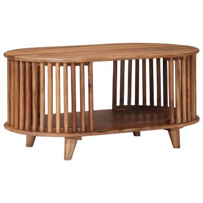 vidaXL Ručne vyrobený konferenčný stôl Teak hnedá 85 x 50 x 40 cm