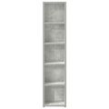 vidaXL Skrinky na CD 2 ks, betónovo sivé 21x16x93,5cm kompozitné drevo