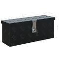 vidaXL Hliníková bednička čierna 485x140x200 mm