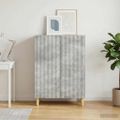 vidaXL Servírovacia skriňa Betónovo sivá 66 x 34,5 x 90 cm