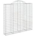vidaXL Oblúkové gabiónové koše 11 ks 200x50x180/200 pozinkované železo