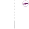 vidaXL Podpora rastlín 50 ks Zelená 170 x 0,6 x 0,6 cm Oceľ