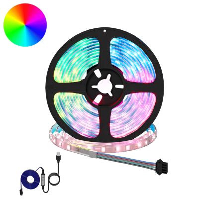 vidaXL LED pás 2 pcs Čierna a priehľadná 2500 mm Meď a plast