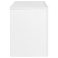 vidaXL TV skrinka s LED svetlami, vysoký lesk, biela 130x35x45 cm