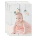vidaXL Fotorámiky na stenu alebo stôl 3 ks strieborné 18x24 cm MDF