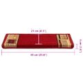 vidaXL Nášľapy na schody samolepiace 10 ks 65x21x4 cm červené