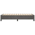 vidaXL Posteľný rám s boxspringom tmavosivá 80x200 cm zamat