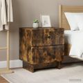 vidaXL Nočný stolík 2 ks Dymový dub 43 x 34,5 x 47,5 cm