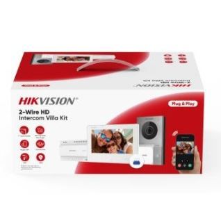 Hikvision Prednastavená súprava videotelefónu, 2-vodič HD, bytový monitor+domová stanica+zdroj