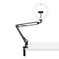 Stolný ramenný stojan Puluz s 26cm LED Vlogging Ring PKT3090B