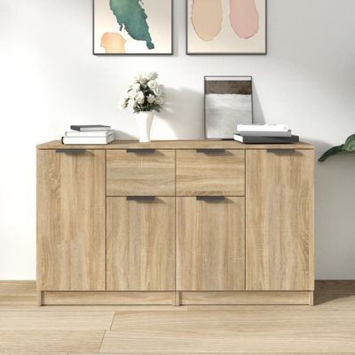 vidaXL Komody 2 ks dub sonoma 60x30x70 cm spracované drevo