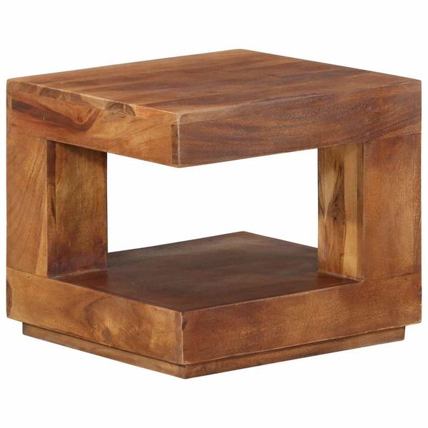 vidaXL Konferenčný stolík 45x45x40 cm, akáciový masív