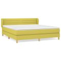 vidaXL Boxspring posteľ s matracom zelená 160x200 cm látka