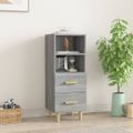 vidaXL Komoda sivý dub sonoma 34,5x34x90 cm spracované drevo