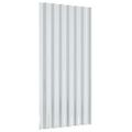 vidaXL Strešné panely 36 ks pozinkovaná oceľ sivá 80x36 cm