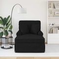 vidaXL Pufa s sukňou 3 ks Čierny látka 91 x 157 x 91 cm