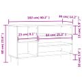 vidaXL Botník čierny 102x36x60 cm spracované drevo