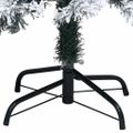 vidaXL Umelý vianočný stromček Biela 120 cm PVC a Oceľ a Plast