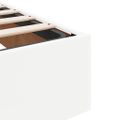 vidaXL Osmanský rám postele s matracom biela 90x200 cm umelá koža