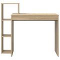 vidaXL Stôl Sonoma dub Kompozitné drevo 100 x 40 x 90 cm