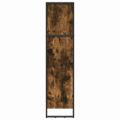 vidaXL Knižnica 60 x 30 x 121 cm Kompozitné drevo Dymová dub