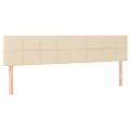 vidaXL Posteľný rám boxspring s matracom krémový 160x200 cm látka