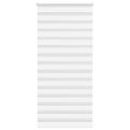 vidaXL Zebra roleta biela 100x200 cm šírka látky 95,9 cm polyester