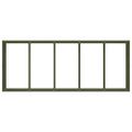 VidaXL kvetináč Olive Green 200x80x40 cm Oceľ