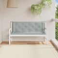 vidaXL Vankúše na záh. lavičku 2 ks bledosivá melanž 150x50x7 cm látka