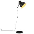 vidaXL Podlahová lampa 25 W čierna 30x30x90-150 cm E27