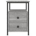 vidaXL Nočné stolíky 2ks sivý dub sonoma 34x35,5x50cm kompozitné drevo